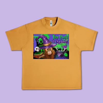 Too Cute To Spook Baby Orangutan Urban Heavy Tee Designed By Lillyallendesigns