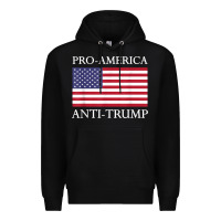 Black pro america anti trump shirt   american usa flag resist t shirt Premium Hoodie - linhVisuals