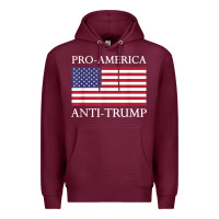 Burgundy pro america anti trump shirt   american usa flag resist t shirt Premium Hoodie - linhVisuals