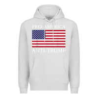 Dove Grey pro america anti trump shirt   american usa flag resist t shirt Premium Hoodie - linhVisuals
