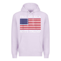 Lilac pro america anti trump shirt   american usa flag resist t shirt Premium Hoodie - linhVisuals