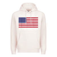 Pale Pink pro america anti trump shirt   american usa flag resist t shirt Premium Hoodie - linhVisuals