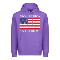 Purple pro america anti trump shirt   american usa flag resist t shirt Premium Hoodie - linhVisuals