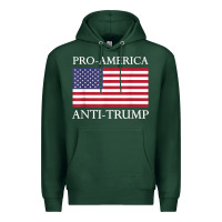 Sports Green pro america anti trump shirt   american usa flag resist t shirt Premium Hoodie - linhVisuals
