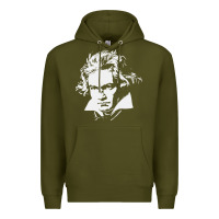 Army Green beethoven Premium Hoodie - linhVisuals