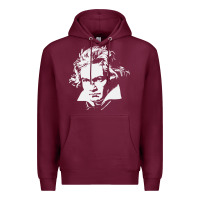Burgundy beethoven Premium Hoodie - linhVisuals