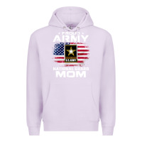 Lilac proud army national guard mom with american flag gift pullover hoodie Premium Hoodie - linhVisuals