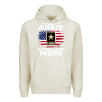 Oatmeal Heather proud army national guard mom with american flag gift pullover hoodie Premium Hoodie - linhVisuals