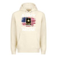 Sandshell proud army national guard mom with american flag gift pullover hoodie Premium Hoodie - linhVisuals