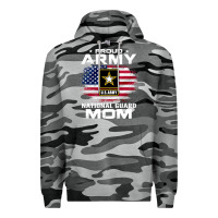 Slate Camo proud army national guard mom with american flag gift pullover hoodie Premium Hoodie - linhVisuals