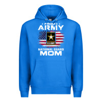 True Royal proud army national guard mom with american flag gift pullover hoodie Premium Hoodie - linhVisuals