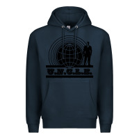 Navy the man from uncle Premium Hoodie - linhVisuals
