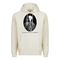 Oatmeal Heather comte de saint germain occultist philosopher Premium Hoodie - linhVisuals
