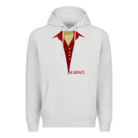 Dove Grey scarface Premium Hoodie - linhVisuals