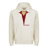 Oatmeal Heather scarface Premium Hoodie - linhVisuals