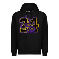 Black Mamba #24 Premium Hoodie - linhVisuals