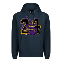 Navy Mamba #24 Premium Hoodie - linhVisuals