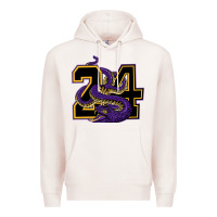 Pale Pink Mamba #24 Premium Hoodie - linhVisuals