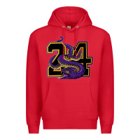 Red Mamba #24 Premium Hoodie - linhVisuals