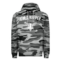 Slate Camo beekeeper im a keeper Premium Hoodie - linhVisuals