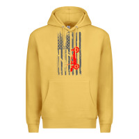 Antique Gold rc racing american flag radio control rc car t shirt Premium Hoodie - linhVisuals