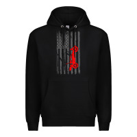 Black rc racing american flag radio control rc car t shirt Premium Hoodie - linhVisuals