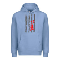 Colony Blue rc racing american flag radio control rc car t shirt Premium Hoodie - linhVisuals