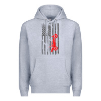 Heather Grey rc racing american flag radio control rc car t shirt Premium Hoodie - linhVisuals