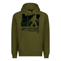 Army Green sasquatch country   sasquatch Premium Hoodie - linhVisuals