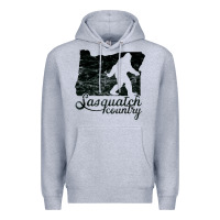 Heather Grey sasquatch country   sasquatch Premium Hoodie - linhVisuals