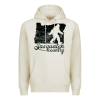 Oatmeal Heather sasquatch country   sasquatch Premium Hoodie - linhVisuals