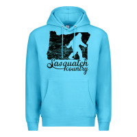 Ocean Blue sasquatch country   sasquatch Premium Hoodie - linhVisuals