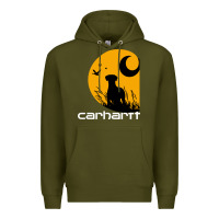 Army Green carhartt vintage company Premium Hoodie - linhVisuals
