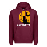Burgundy carhartt vintage company Premium Hoodie - linhVisuals