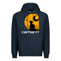 Navy carhartt vintage company Premium Hoodie - linhVisuals