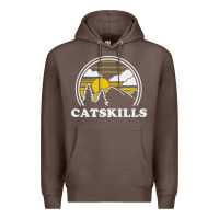 Coffee catskills new york vintage Premium Hoodie - linhVisuals