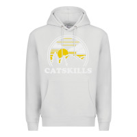 Dove Grey catskills new york vintage Premium Hoodie - linhVisuals