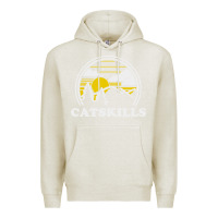 Oatmeal Heather catskills new york vintage Premium Hoodie - linhVisuals