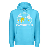 Ocean Blue catskills new york vintage Premium Hoodie - linhVisuals