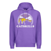 Purple catskills new york vintage Premium Hoodie - linhVisuals
