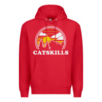 Red catskills new york vintage Premium Hoodie - linhVisuals