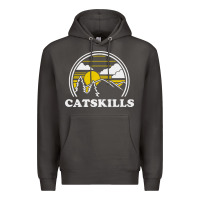 Smoke catskills new york vintage Premium Hoodie - linhVisuals