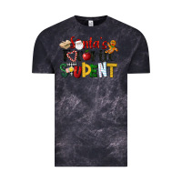 Cloud Black santa's favorite student christmas Vintage Tee - LillyAllenDesigns