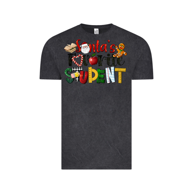 Santa's Favorite Student Christmas Vintage Tee by LillyAllenDesigns | Teevron