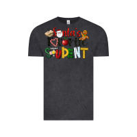 Vintage Black santa's favorite student christmas Vintage Tee - LillyAllenDesigns