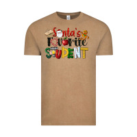 Vintage Coffee santa's favorite student christmas Vintage Tee - LillyAllenDesigns