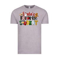 Vintage Zinc santa's favorite student christmas Vintage Tee - LillyAllenDesigns