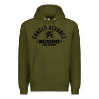 Army Green canelo alvarez boxing Premium Hoodie - linhVisuals