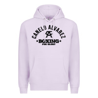 Lilac canelo alvarez boxing Premium Hoodie - linhVisuals