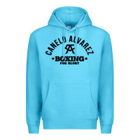 Ocean Blue canelo alvarez boxing Premium Hoodie - linhVisuals